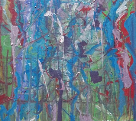 Blue 12x18 Acrylic on canvas