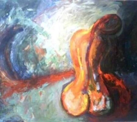Bell pepper girl 40x30 Acrylic on Canvas