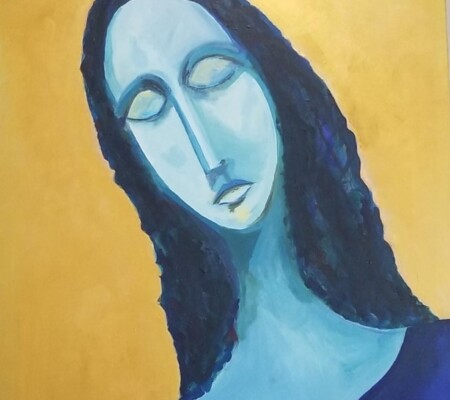 Miriam de Guadaloupe 30x40 Acrylic on Canvas