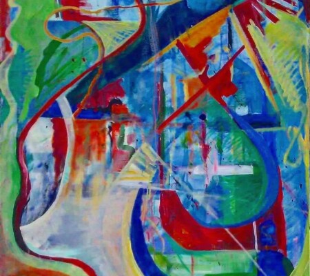 Composition 36x48 Acrylic on canvas