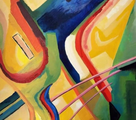 Happy Guitars 24x36 Acrylic on canvas