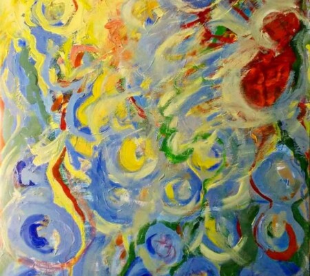 The sun always rises 30x40 Acrylic on Canvas
