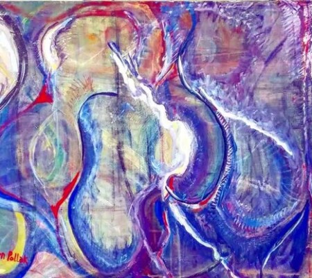 Wings of angels 48x24 Acrylic on canvas