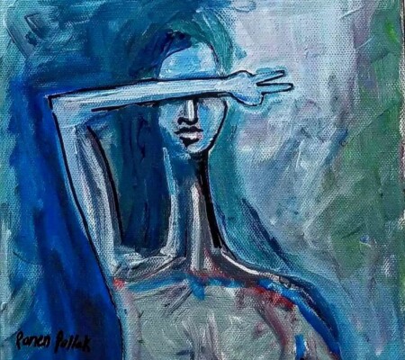 Victorious 12x12 Acrylic on canvas