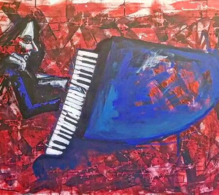 Chopin 40x30 Acrylic on canvas (sold)