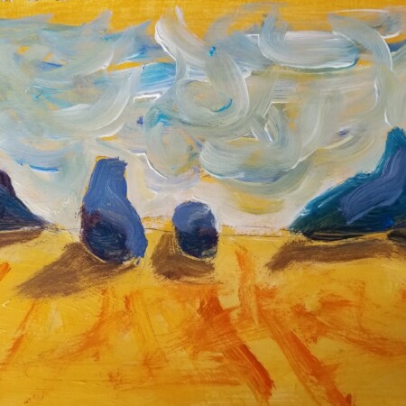 Giant Rocks 14x11 Acrylic on paper2