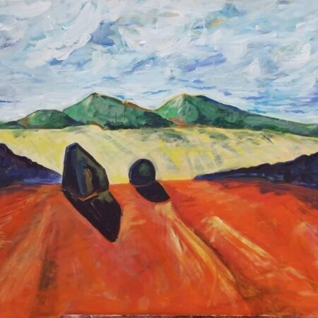 Giant Rocks 30x24 Acrylic on Canvas